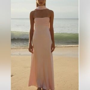 Runaway the label Elsa dress musk light pink bridesmaid dress